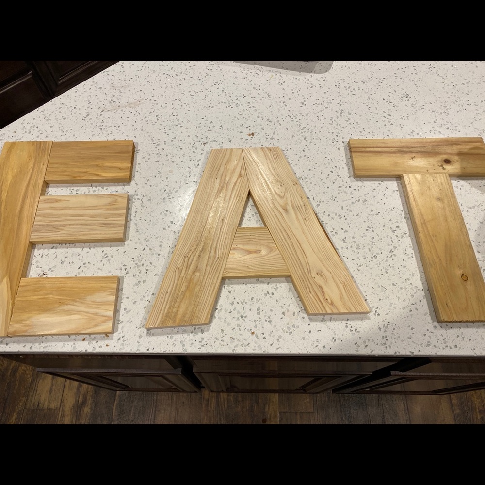 Wood letters